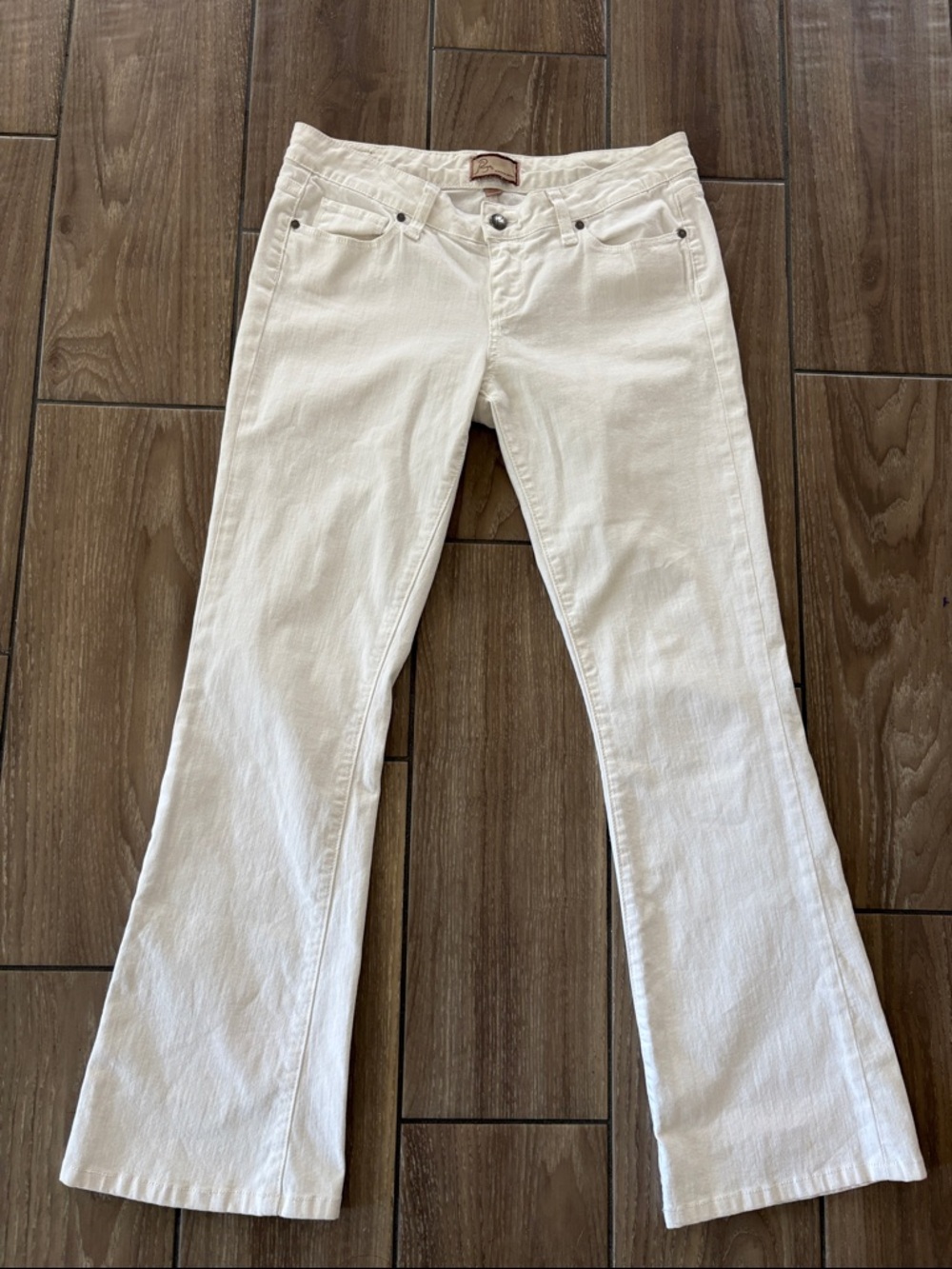 PAIGE Off-White Bootcut Jeans